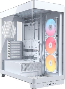 Carcasa PC Corsair Frame 4500X RS-R, Mid-Tower, Alb, cu 3 ventilatoare RGB