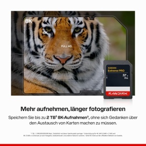 Card de memorie SanDisk Extreme PRO SD UHS-II, 256 GB, viteza citire 310 MBs, viteza scriere 304 MBs - Img 3