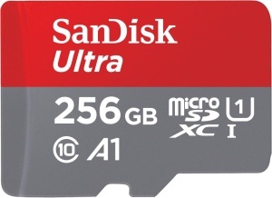 Card de memorie SanDisk Ultra microSDXC 256 GB, UHS-I, Full HD, 150 MBs