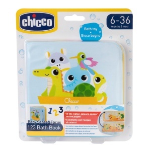 Carte de baie Chicco pentru copii 6-36 luni moale interactiva cu ilustratii care se coloreaza in apa - Img 9
