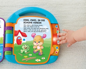 Carte electronica muzicala Fisher-Price CDH40, 3 butoane, pentru bebelusi, 6 luni - Img 2