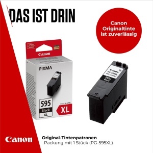 Cartus cerneala Canon PG-595XL Negru, 300 pagini, Original - Img 2