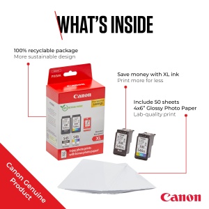 Cartus de cerneala Canon PG-545XL si CL-546XL, Negru si Colorat, 15ml si 13ml - Img 2
