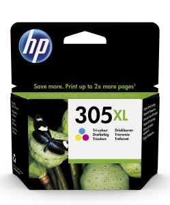 Cartus de cerneala original de capacitate extinsa HP 305XL (3YM63AE) pentru HP DeskJet 27xx, 41xx, HP ENVY 60xx, 64xx , (1 pachet)
