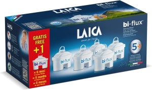 Cartus Filtru Apa Laica Bi-Flux, 6 bucati, reduce Microplastice, Clor si Calcar