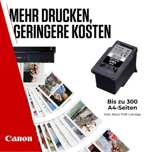 Cartus Tinta Canon PG-540L Original Negru, Capacitate Mare, Pana la 300 Pagini - Img 5