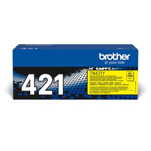 Cartus Toner Original Brother TN-421Y, 1800 pagini, Culoare Galbena