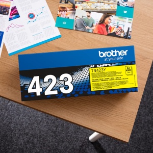 Cartus toner original Brother TN-423Y, jumbo, galben, 4000 pagini - Img 9