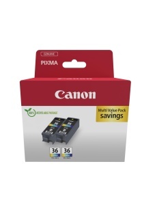 Cartuse de cerneala Canon CLI-36 Twin Pack 2X 12ml, color, reciclabil