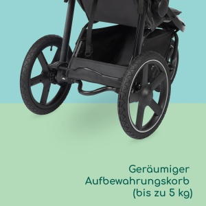 Carucior Bebeconfort Cloudy, 0-4 ani, 22kg, 3 roti all-terrain, Mineral Graphite - Img 6