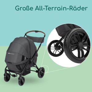 Carucior Bebeconfort Helios 2-in-1 pentru 0-4 ani, 2 locuri, All-Terrain, Mineral Graphite - Img 5