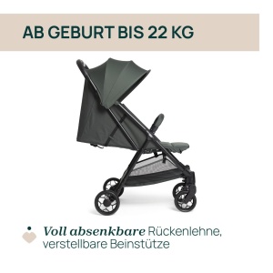 Carucior Chicco Urbino Verde Pliabil cu o mana Spatar reglabil Protectie UV50 - Img 3