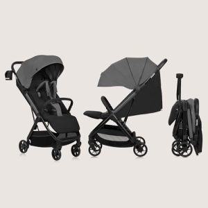 Carucior compact Lionelo Julie Air 75 kg pliere automata protectie LSF50 - Img 11