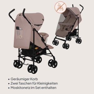 Carucior copii LIONELO Elia pliabil, 15 kg, cu maner si cos de depozitare - Img 8