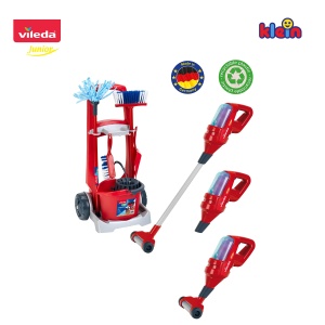 Carucior de curatenie Vileda 6720 cu aspirator, mop, galeata si accesorii, 29x24x60 cm - Img 8