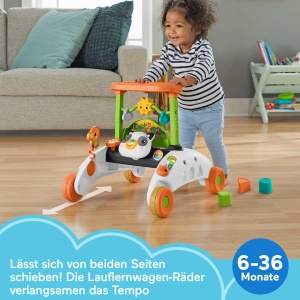 Carucior de invatare Fisher-Price Panda, interactiv, 3 niveluri de joc - Img 2
