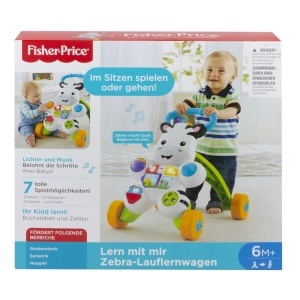 Carucior de mers Fisher-Price Zebra, activitati muzicale, pentru bebelusi de la 6 luni - Img 7