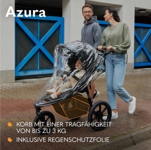 Carucior jogging Lionelo Azura 3 roti pozitie inclinata amortizare completa - Img 8