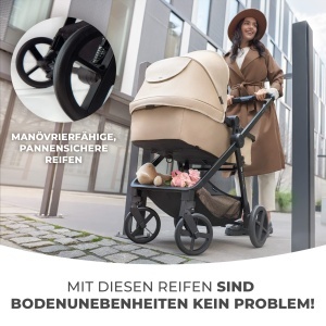 Carucior Kinderkraft NEWLY 4 in 1, usor, pana la 22 kg, negru - Img 6