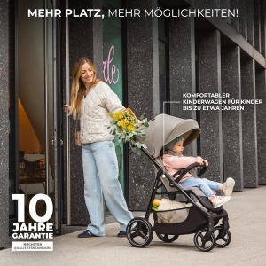 Carucior Kinderkraft TRIG 3, 25 kg, cu functie de inclinare, gri - Img 2