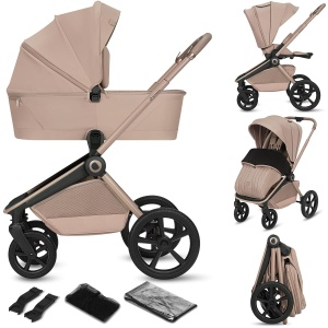 Carucior Lionelo Freya 2 in 1 cu Babywanne si Sportsitz, 0-22 Kg, UPF50