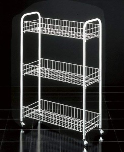 Carucior multifunctional Metaltex 341403, 3 etaje, 56x23x84 cm, design ingust - Img 2