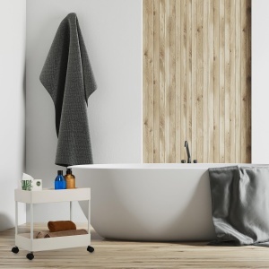 Carucior multifunctional Relaxdays, 2 etaje, alb, 38x39,5x21,5 cm - Img 3