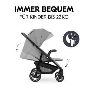 Carucior pentru copii Hauck Shop N Care, Pannensicher, Culoare Gri, Greutate 8.5 kg - Img 6