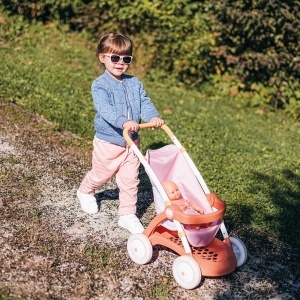 Carucior pentru papusi Smoby Baby Nurse, inaltime maner 58 cm, pentru papusi de pana la 42 cm - Img 2