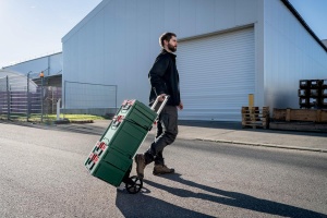 Carucior pentru transport metaBO X Trolley, capacitate 125 kg, constructie robusta - Img 3