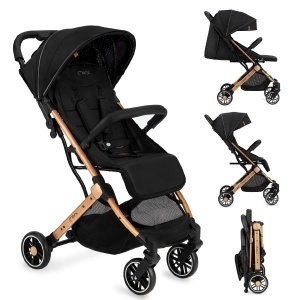 Carucior pliabil MoMi ESTELLE pentru copii, 15 kg, usor, cu functie de culcare