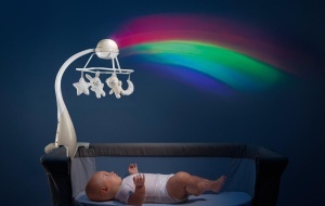 Carusel muzical Chicco First Dreams 3in1 cu proiectie curcubeu si jucarii detasabile - Img 5