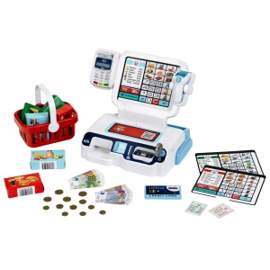 Casa de marcat Theo Klein 7265 cu scanner, lumini si sunete, pentru copii de peste 3 ani