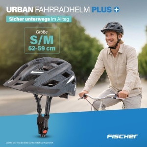 Casca de bicicleta Fischer Urban Plus Brooklyn, SM, 52-59cm, albastra - Img 2