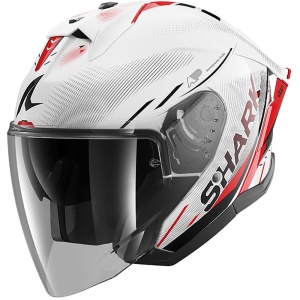 Casca moto SHARK SKWAL JET CUP SPEED-TECH alb rosu negru, marimea L