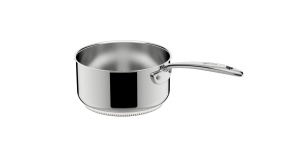 Caserola adanca Lagostina Accademia, 20 cm, inox 1810, cu maner lung