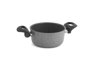 Caserola cu 2 manere Ballarini Savic, Granitium Eco, 16 cm, Inductie