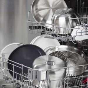 Caserola din inox KitchenAid 26 cm, 3,6 L, cu capac din sticla - Img 4