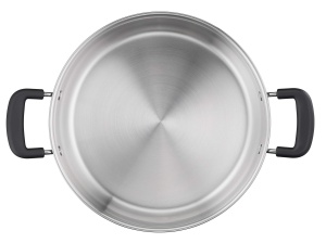 Caserola din otel inoxidabil Lagostina Pratica, 24 cm, cu manere din silicon - Img 2