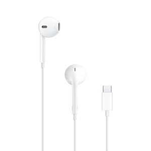 Casti audio Apple EarPods USB-C cu control volum, sunet de inalta calitate, rezistente la apa