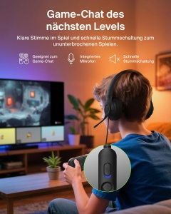 Casti audio Belkin Gaming Inspire pentru copii, cu microfon ajustabil, negru - Img 5