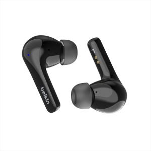 Casti audio Belkin SoundForm Motion, Noise Cancelling, Bluetooth 5.2, Negru