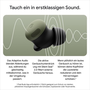 Casti audio Google Pixel Buds Pro 2, cu anulare activa a zgomotului, portelan - Img 3
