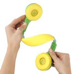 Casti audio Hama Kids Guard cu cablu, limitare volum 85 dB, verdemulticolor - Img 2