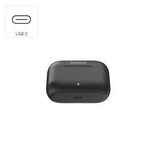 Casti audio Hama Passion Clear II, TWS, ANC, USB-C, Negre - Img 4