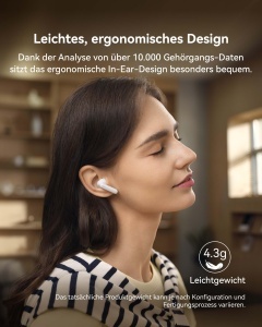Casti audio HUAWEI FreeBuds SE 4 ANC, 50 ore autonomie, alb - Img 5