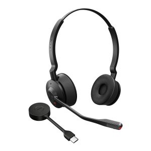 Casti audio Jabra Engage 55 SE Stereo, wireless, cu adaptor USB-C, confortabile - Img 4