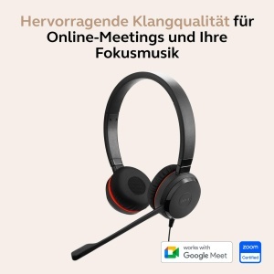 Casti audio Jabra Evolve 30, Stereo, cu microfon, 3.5 mm, negru - Img 3