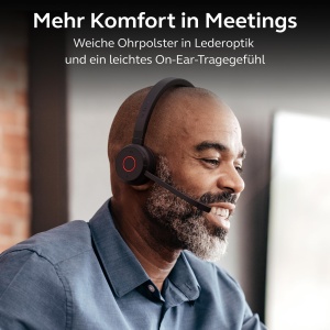 Casti audio Jabra Evolve 65 TE, wireless, cu microfon, negru, autonomie 16 ore - Img 7