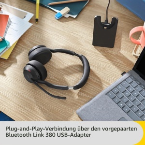 Casti audio Jabra Evolve2 55, stereo, cu microfoane cu anulare a zgomotului, negru - Img 8
